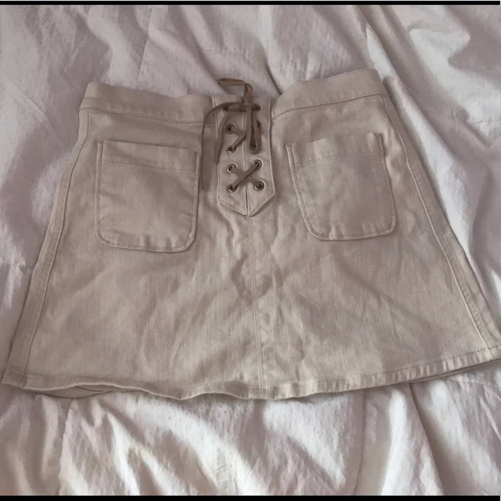 Lace up skirt